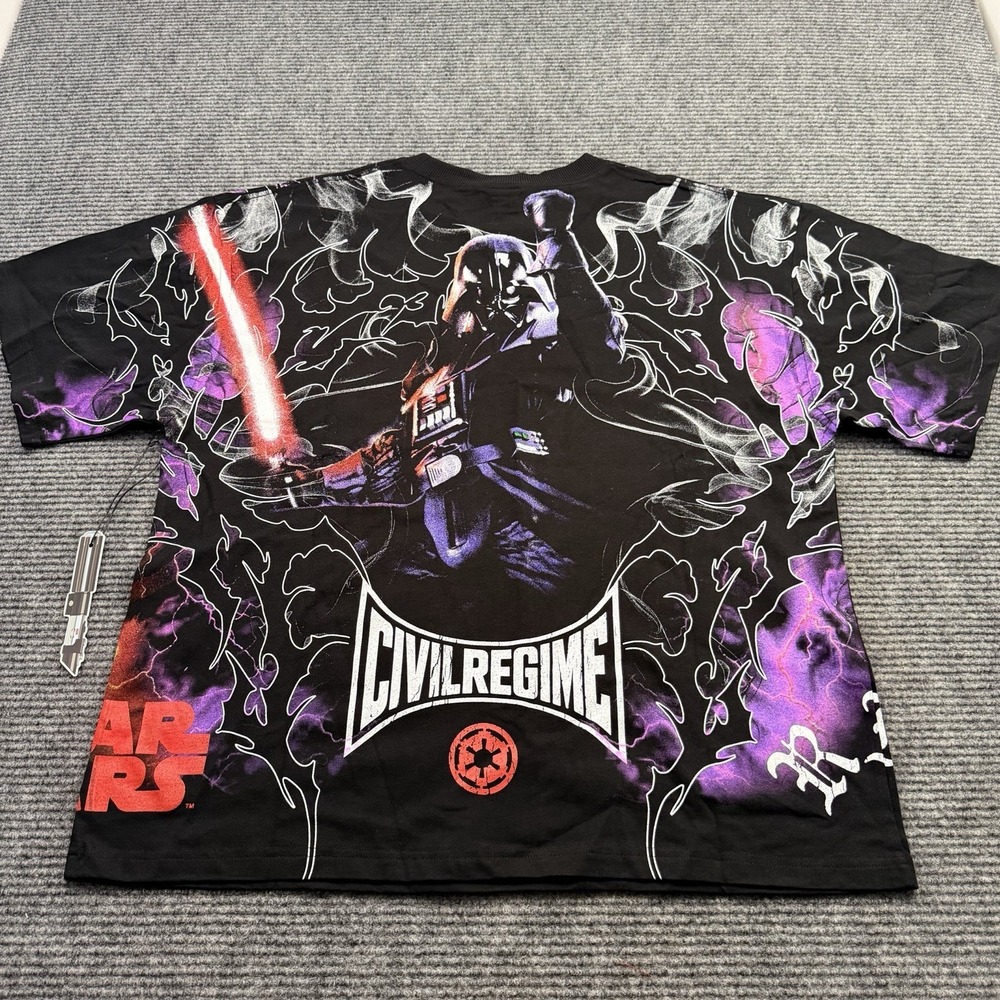 Civilregime x Star Wars Vaders Darkside Oversized Tee Large Black Sold Out NWT